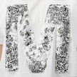 Crinkle Effect Alphabet M Short Sleeves T-shirt