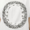 Crinkle Effect Alphabet O Short Sleeves T-shirt