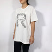 Crinkle Effect Alphabet R Short Sleeves T-shirt