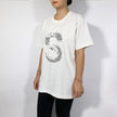 Crinkle Effect Alphabet S Short Sleeves T-shirt