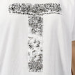 Crinkle Effect Alphabet T Short Sleeves T-shirt