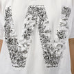 Crinkle Effect Alphabet W Short Sleeves T-shirt