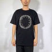 Crinkle Effect Alphabet O Short Sleeves T-shirt