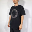 Crinkle Effect Alphabet O Short Sleeves T-shirt