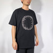 Crinkle Effect Alphabet O Short Sleeves T-shirt