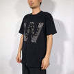 Crinkle Effect Alphabet W Short Sleeves T-shirt