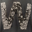 Crinkle Effect Alphabet W Short Sleeves T-shirt
